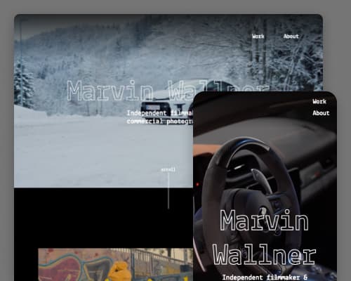 Website von Marvin Wallner