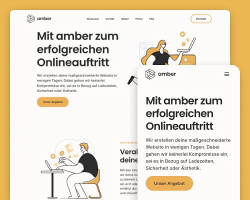 Website von amber